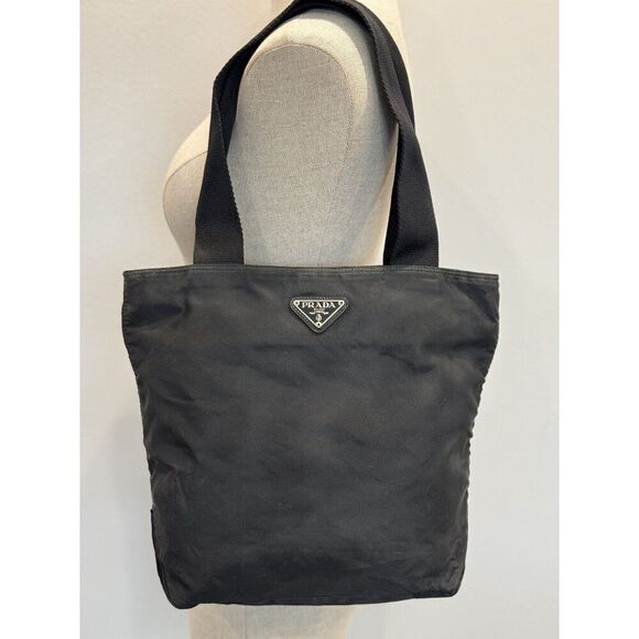 Prada Tessuto Nylon Tote in Black - Picture 1 of 8